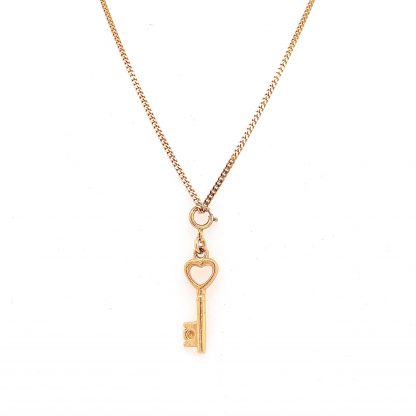 gold key necklace